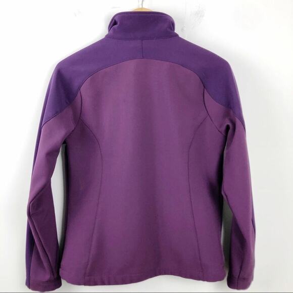 L.L. Bean Nylon Purple Full Zip Jacket Fleece Lined Size Small Pockets - Picture 9 of 13